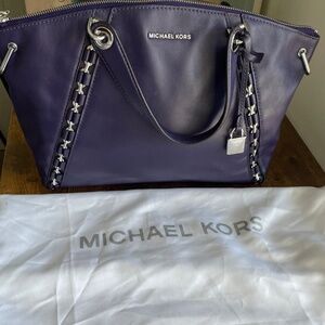 Michael Kors Handbag - Purple - Silver Hardware